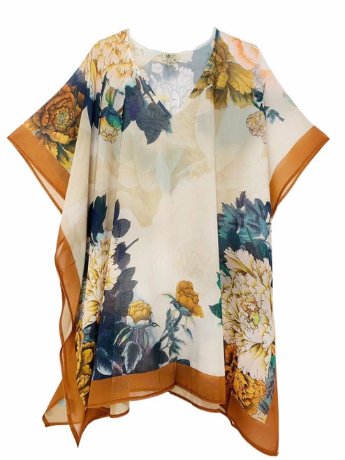 Gold Peoney V-Neck Tunic
