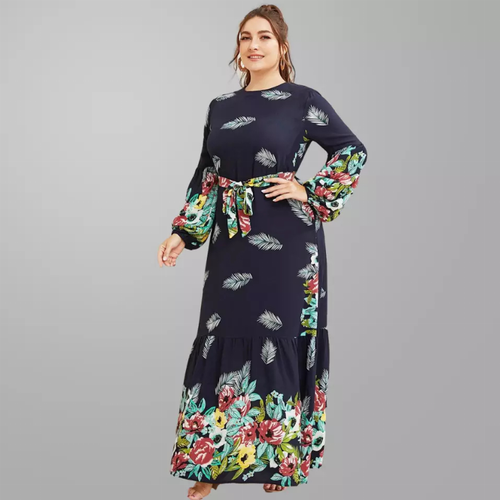 Dubai Floral Print Long Sleeve