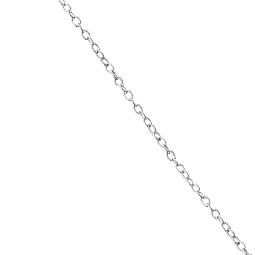 Collette Z Silver Cubic Zirconia Square Graduated Style Necklace