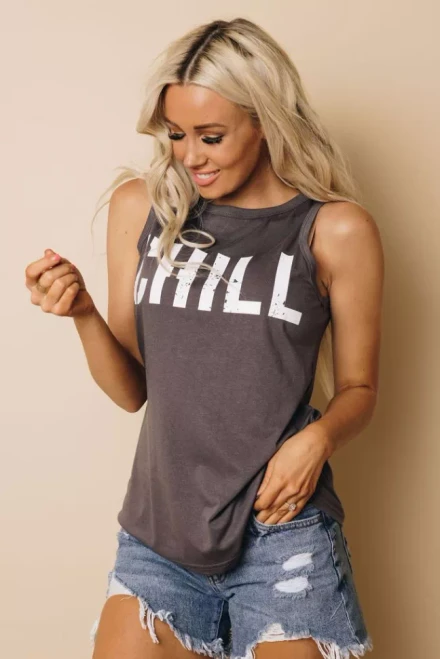 "CHILL" Printed Tank