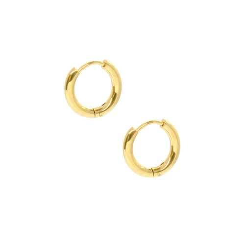 AMORA 2 IN 1 HEART HUGGIE HOOP EARRINGS