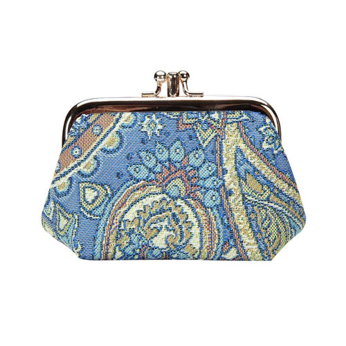 Paisley Coin Clasp Frame Purse Wallet