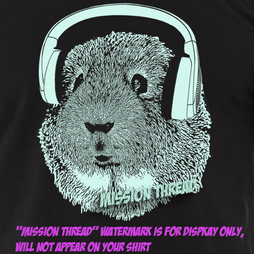 Guinea Pig Wearing Headphones Long Sleeve