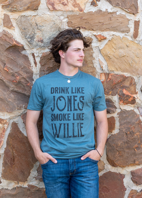 Drink Like Jones Smoke Like Willie T-Shirt