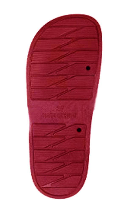 Red Ethnic Slide Sandals