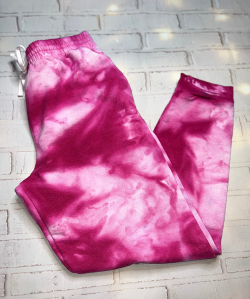 Dragon Fruit Ice Dyed Tie Dye Blank Joggers