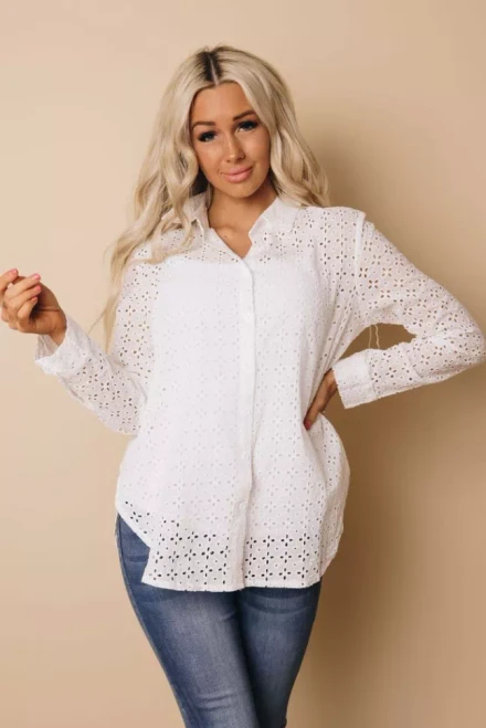 Oops A Daisy Eyelet Shirt