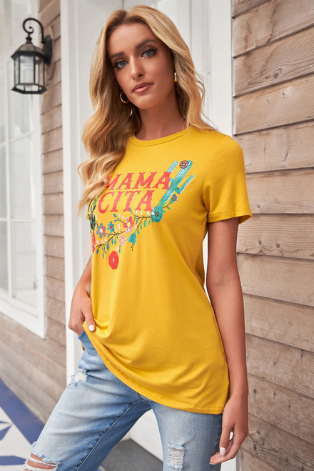 Elaborated Mamacita Tee Top