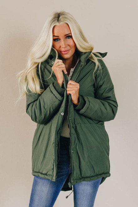 Let's Be Friends Hooded Fur Coat
