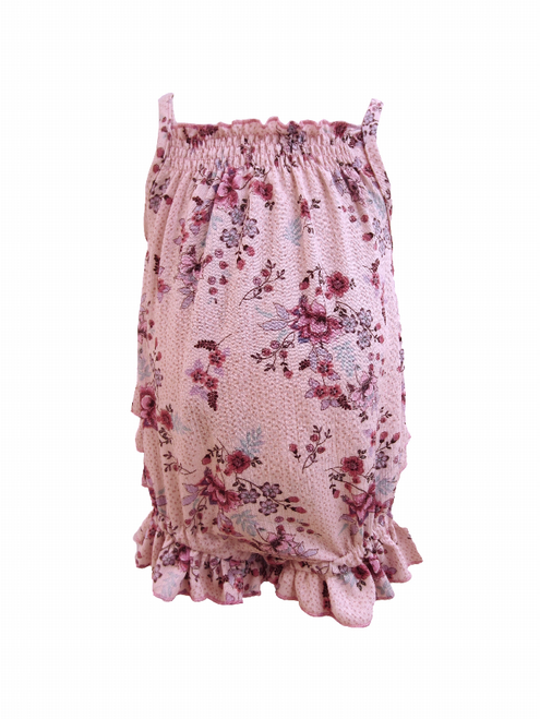 Posy Pinks N Navy Bubble Romper