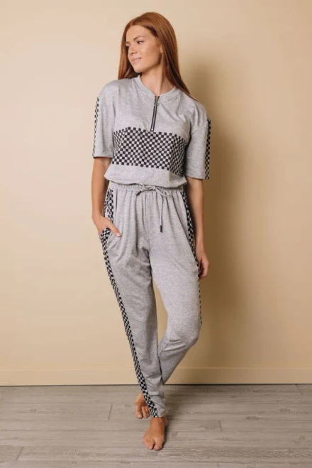 Glinda Short Sleeve Top and Elastic Waist Pants Set