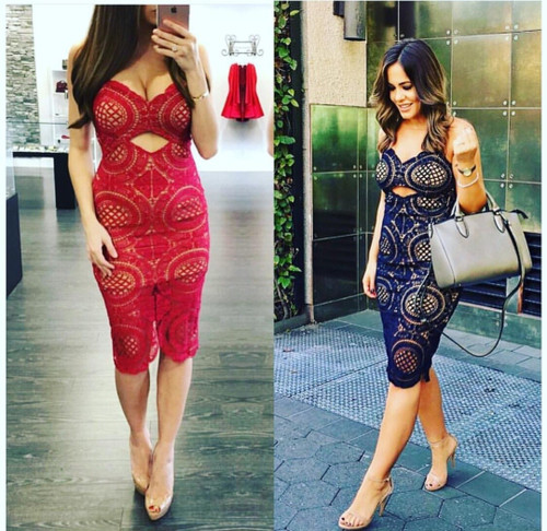 Victoria Dress in Navy