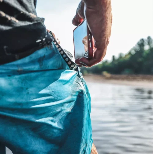 Blue 100% Waterproof Dry Bag Pocket Board Shorts