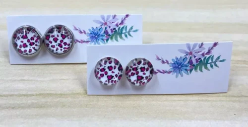 Animal Print Studs