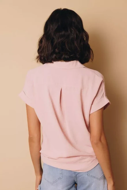 Marsha Button Up Short Sleeve Top