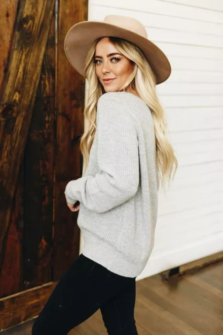Never Really Over Lace Ribbed Sweater