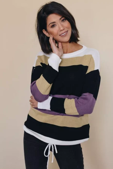 Owen Color Block Knit Sweater