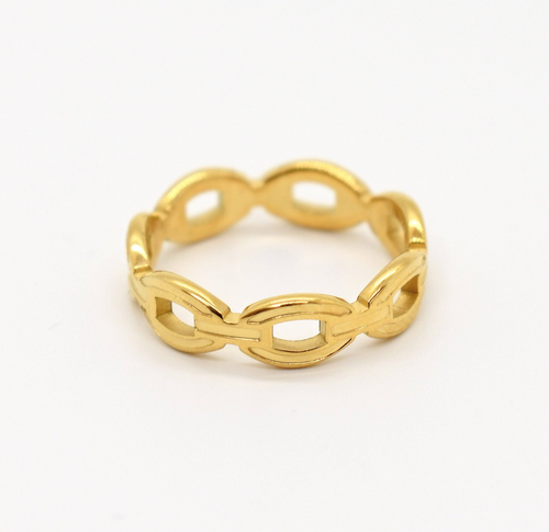 DYLAN GOLD LINK CHAIN RING
