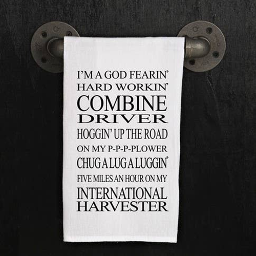 I'm a God ' hard ' combine... / Kitchen Towel