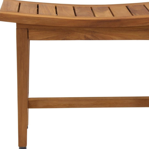 18" X 24" Brown Teak Rectangular Shower Bench