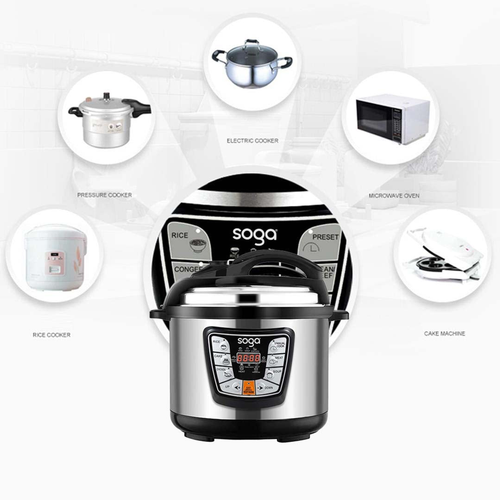 Stainless Steel Electric Pressure Cooker L Nonstick W