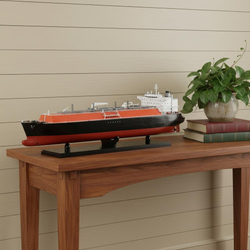 10" Unfinished Wood Hand Painted Model Boat