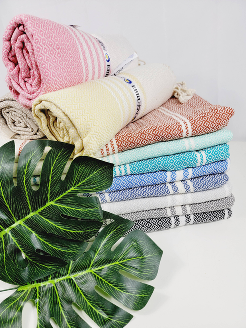 THROW BLANKET 100% COTTON Easy fold throw