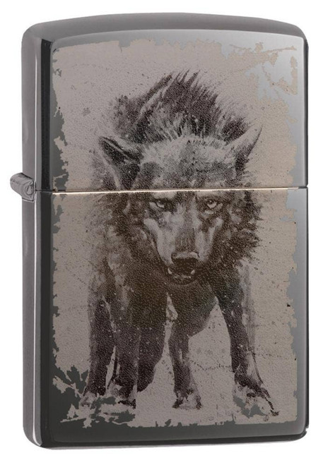 Zippo Wolf Attack Design Ice Finish Windproof Lighter 