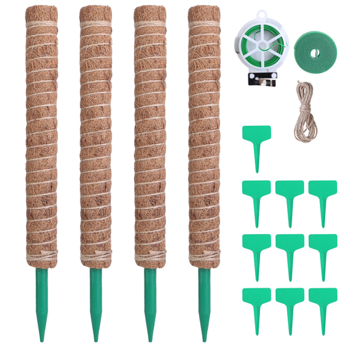 4Pcs Coco Coir Extendable Moss Pole 