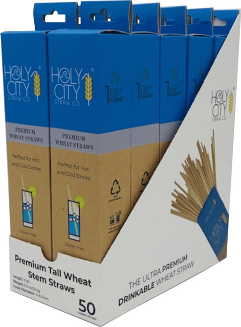 Tall Wheat Drinking Straws 