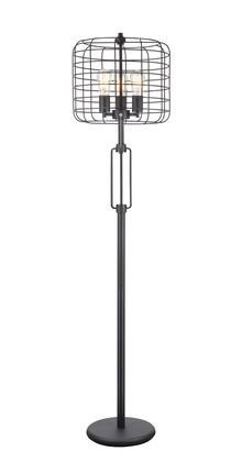 63" Black Mod Industrial Floor Lamp