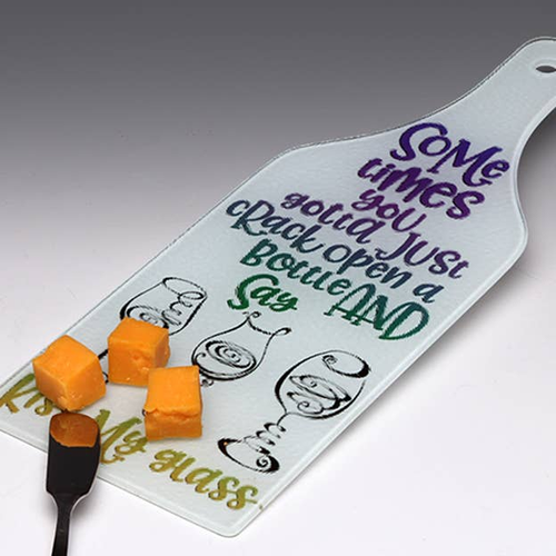 Kiss My Glass! Cutting Board