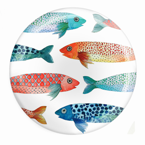 Mullets Melamine Dinner Plate / Set of 4