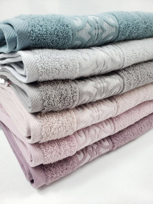 Terry Hand Towel Soft - 2 Pieces GRAY