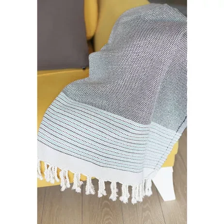 100% Turkish Cotton Handwoven Throw Blankets