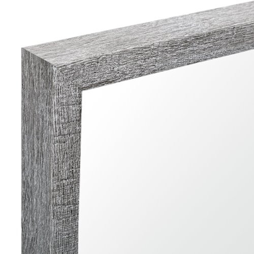 Rectangle Grey Accent Mirror With Driftwood Quality Frame