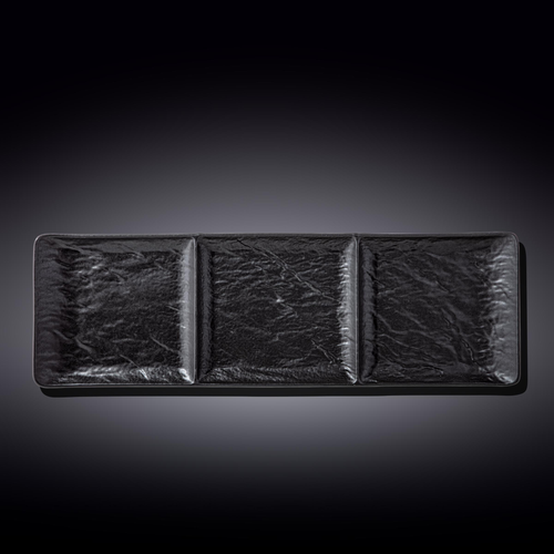 RECTANGULAR 3 SECTION DISH 16" X 5" | 40.5 X 13 CM
