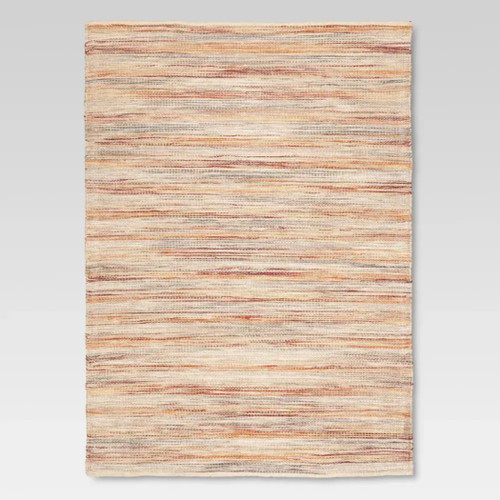 Woven Natural Jute Cotton Area Rug