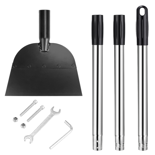 53In Flat Snow Shovel Ice Scraper Manganese Steel 