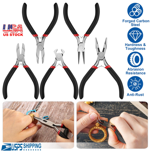 5Pcs Jewelers Pliers Set