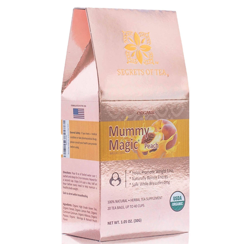 Weight Loss Tea- Peach Flavor: USDA Organic- 40 servings