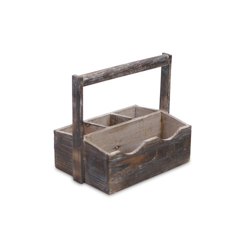 10" Brown Solid Wood Box