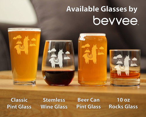 Alpaca Pint Glass for Beer - Alpaca Gifts and Decor