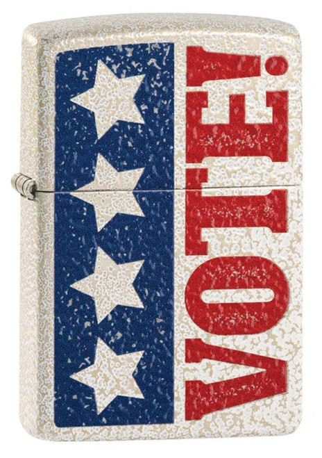 Zippo VOTE Design Mercury Glass Finish Windproof Lighter 