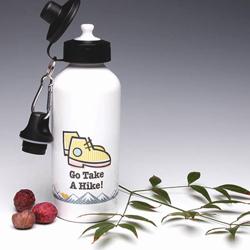 Go Take a Hike! Flip top Water Bottle