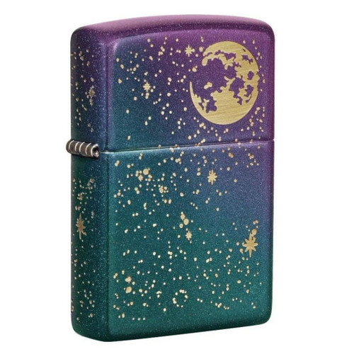 Zippo Starry Night Sky Design Iridescent Finish Windproof Lighter 