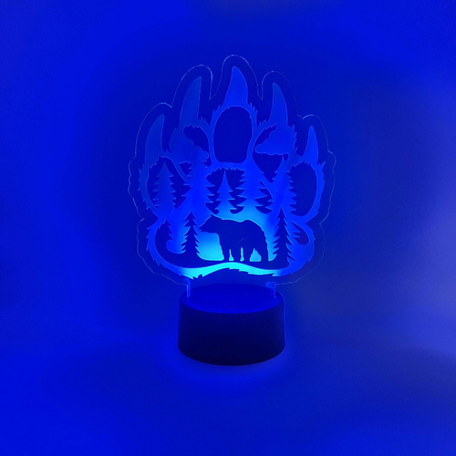 Bear Paw LED Light | Mountain Lodge Bear Claw Lamp | Nature