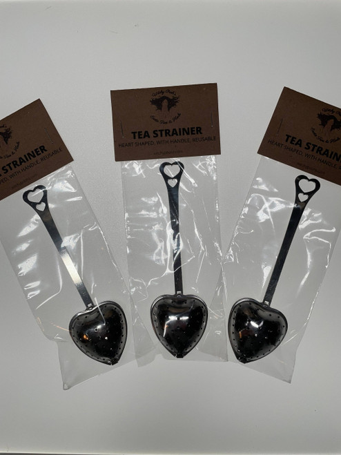 Tea Strainer Heart Shaped with handle
