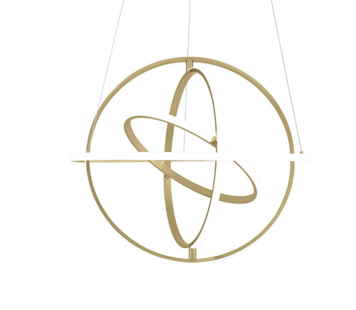 Gold Metal LED Dimmable Smart Enabled Chandelier