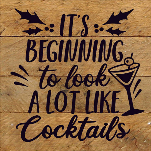 It's Beginning To Look A Lot Like...  Wood Sign